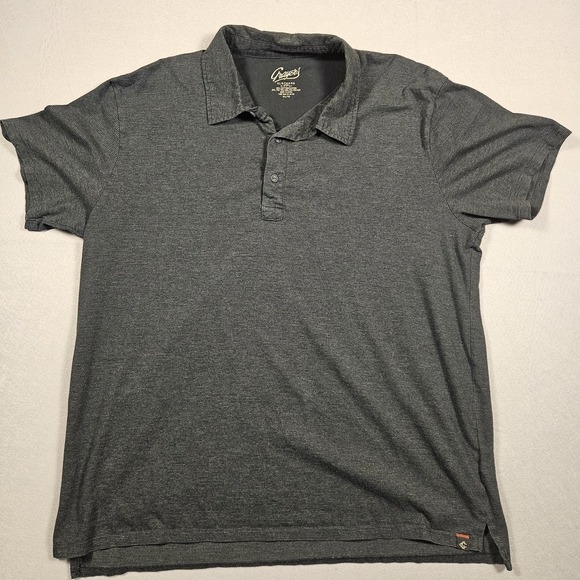 Grayers Other - Grayers Polo Shirt Charcoal Gray Micro Stripe XL‎